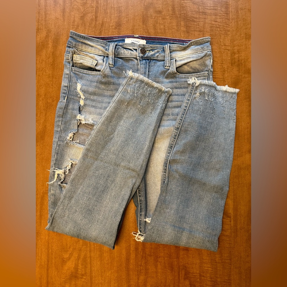 Cello distressed denim